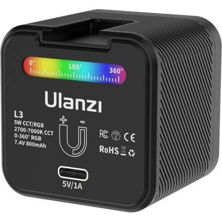 Ulanzi L3 - mini lampa LED, WB, RGB, 2700-7000K